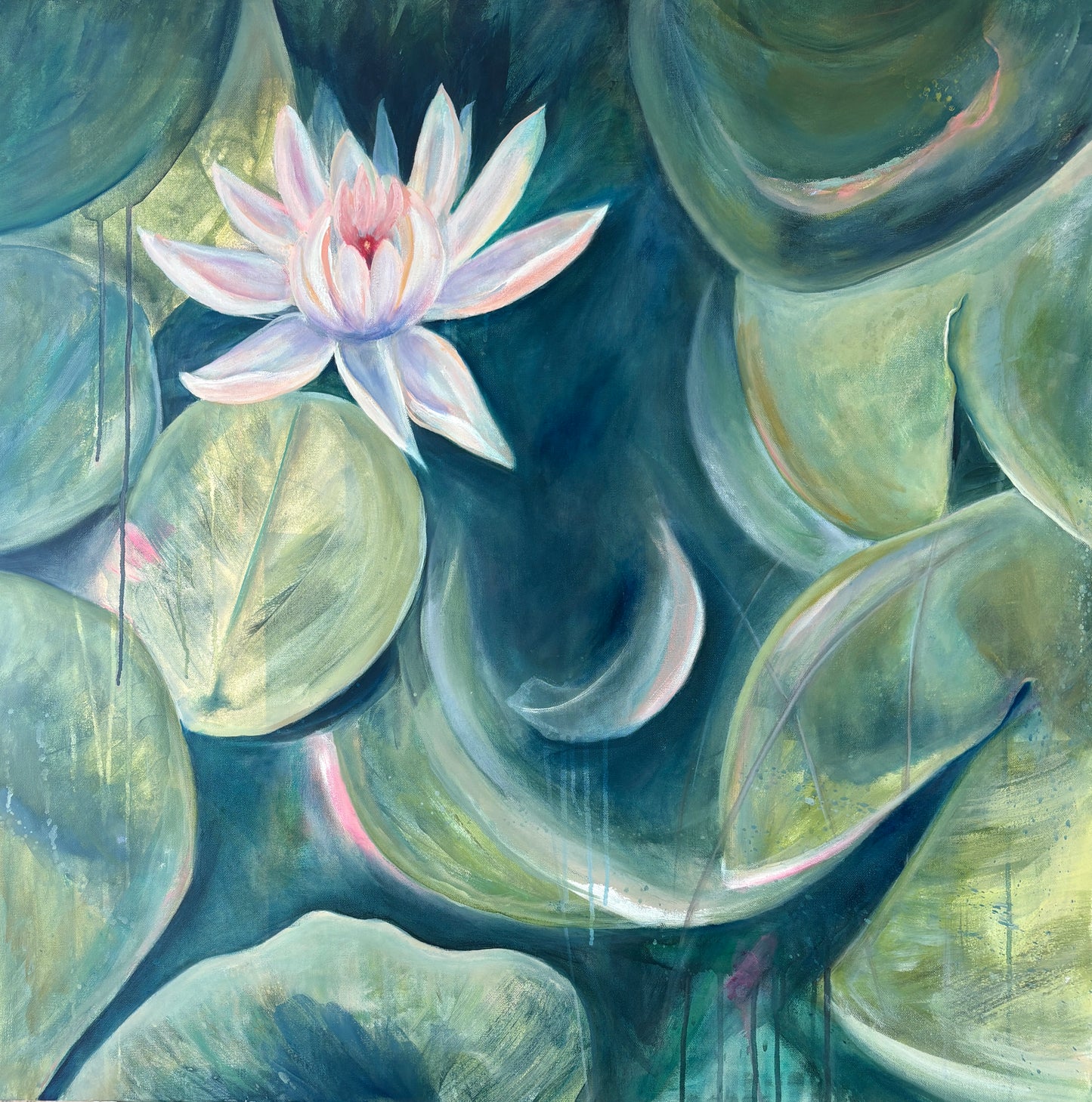 Tranquil Lily Pond Fine Art Poster - Vivid Giclée Printing on Eco-Friendly Paper