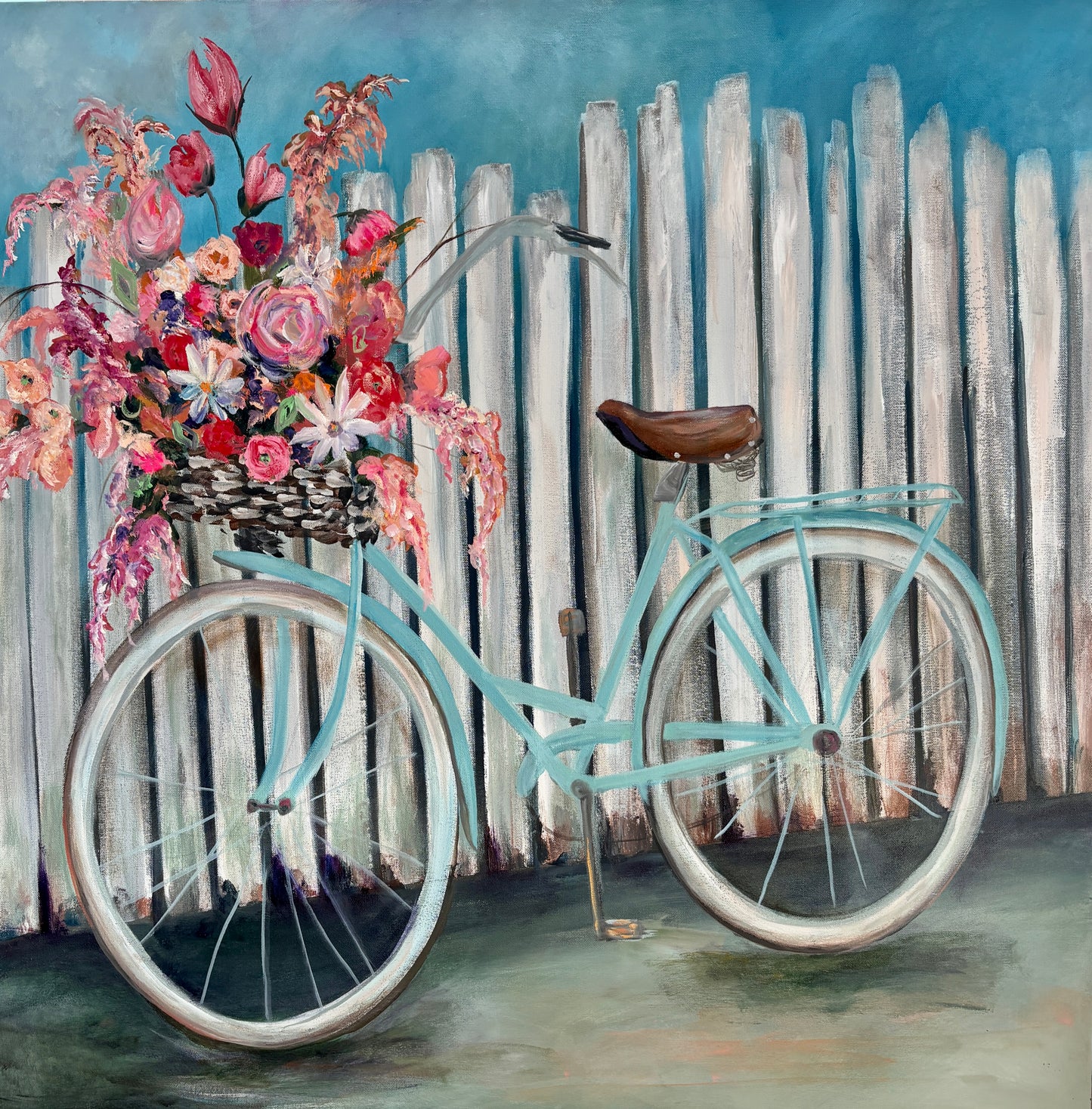 Basket Full Od Dreams Blue