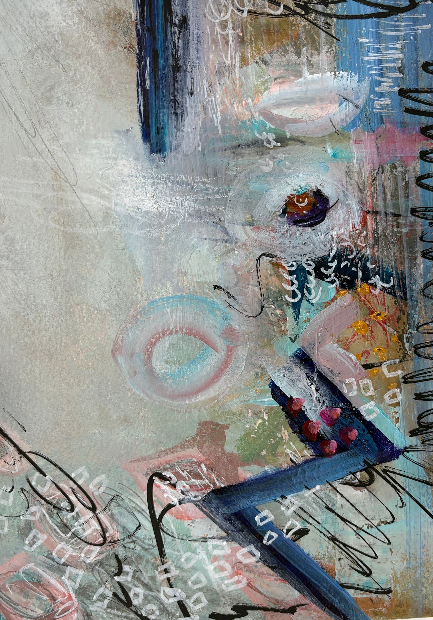 Small abstract studies on archival paper 1-8