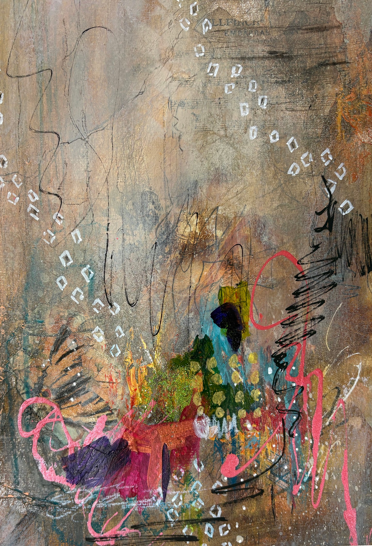 Small abstract studies on archival paper 1-8