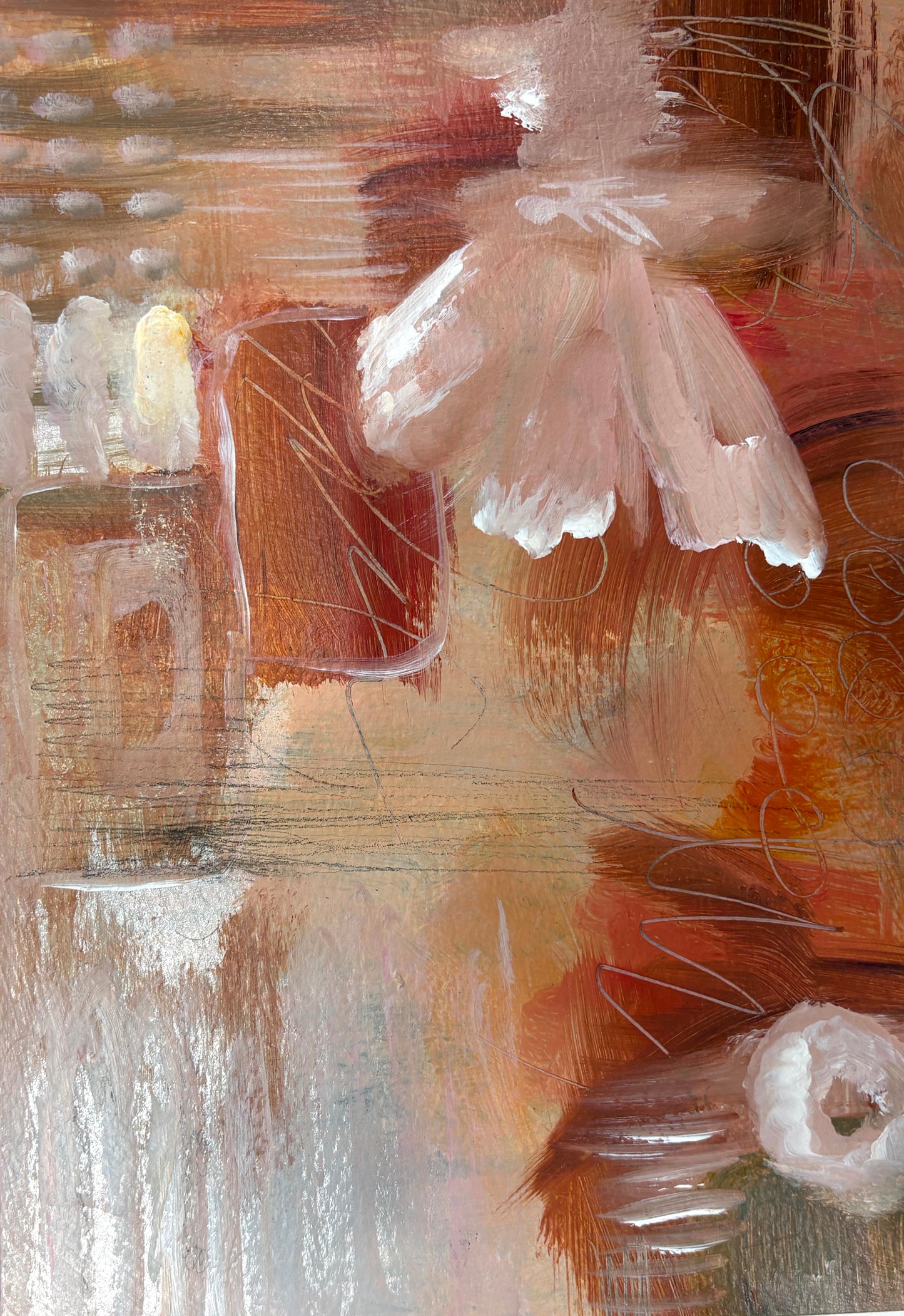 Small abstract studies on archival paper 1-8